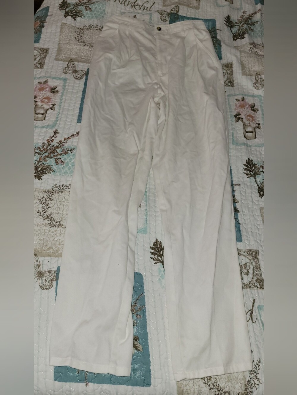Cabin Creek White High-Rise Wide Leg Pants